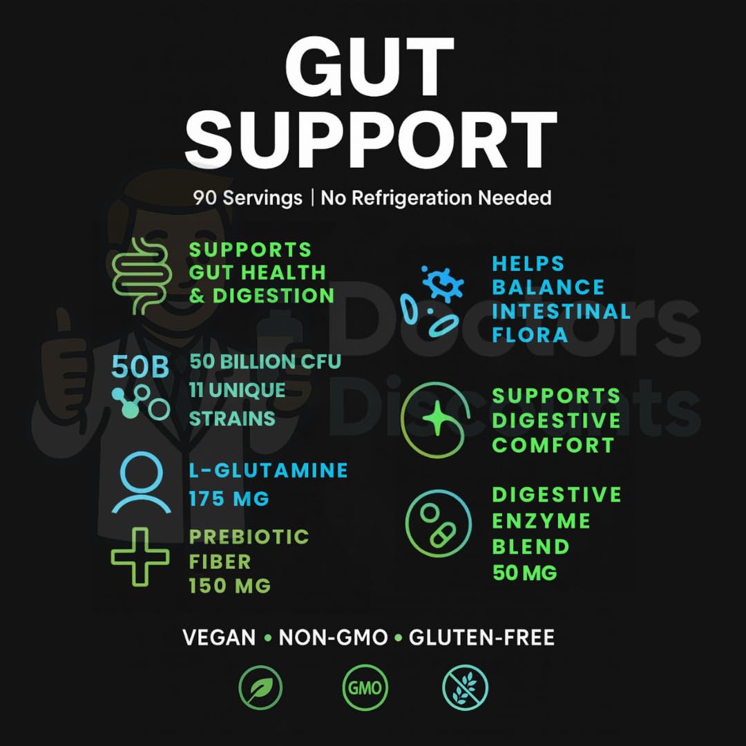 Doctors Discounts Complete Probiotic Gut Support immune support illustration
