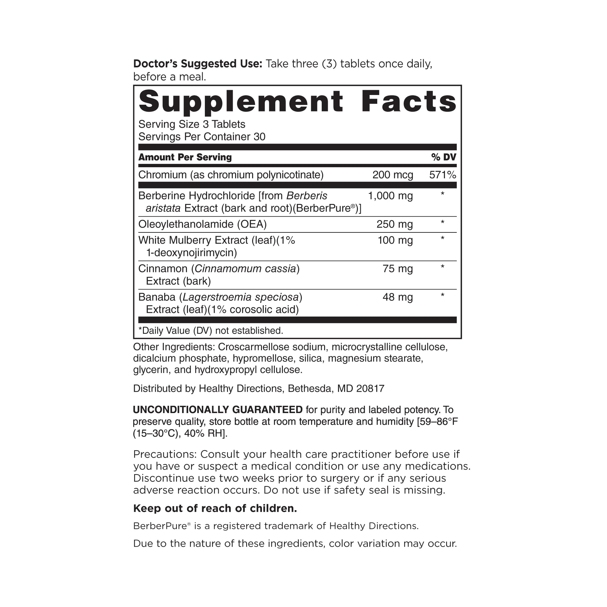 Closeup of Berberine GlucoGold tablets showing gluten-free formula