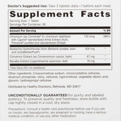 Close-up of GlucoGold capsules highlighting berberine content for potency