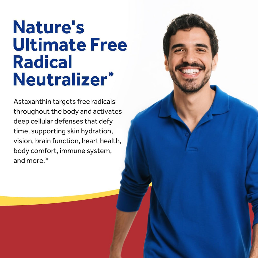 Doctor's Recipes Astaxanthin microalgae-origin illustrates natural source for daily well-being.