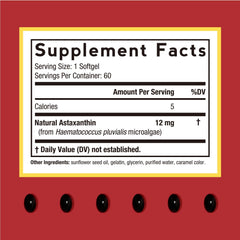 Doctor's Recipes Astaxanthin softgels closeup shows easy daily intake and potential oxidative support.