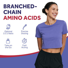 Doctor's Recipes BCAA 2-1-1 ratio label emphasizes the precise blend for athletic performance.