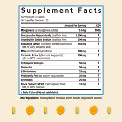 Doctor's Recipes Glucosamine Chondroitin MSM Turmeric capsules close-up