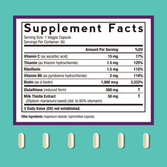 Close-up of Doctor's Recipes Glutathione capsules for easy daily use.