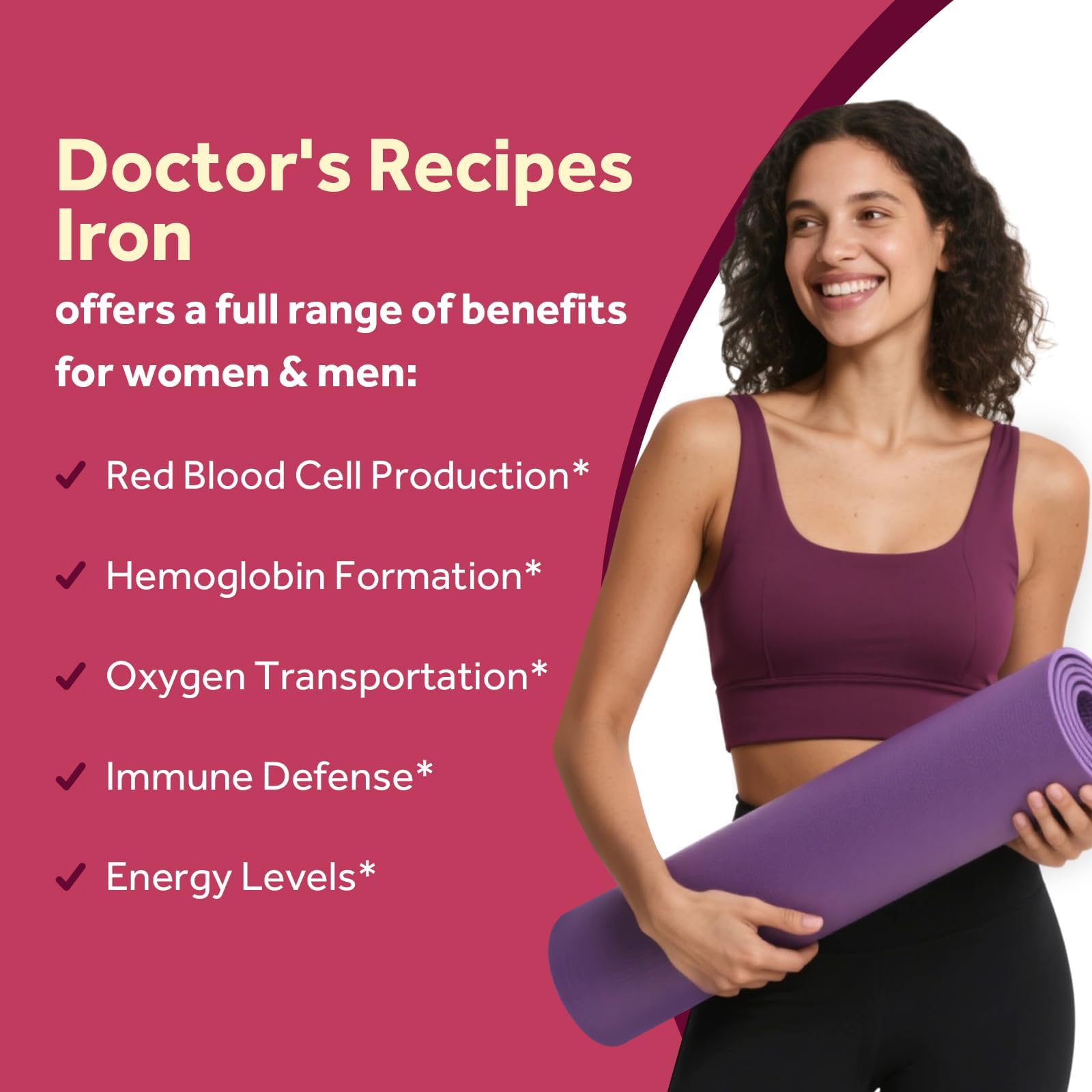 Doctor's Recipes plant-based blend with beetroot, spinach, and pumpkin seeds.