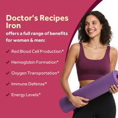 Doctor's Recipes plant-based blend with beetroot, spinach, and pumpkin seeds.