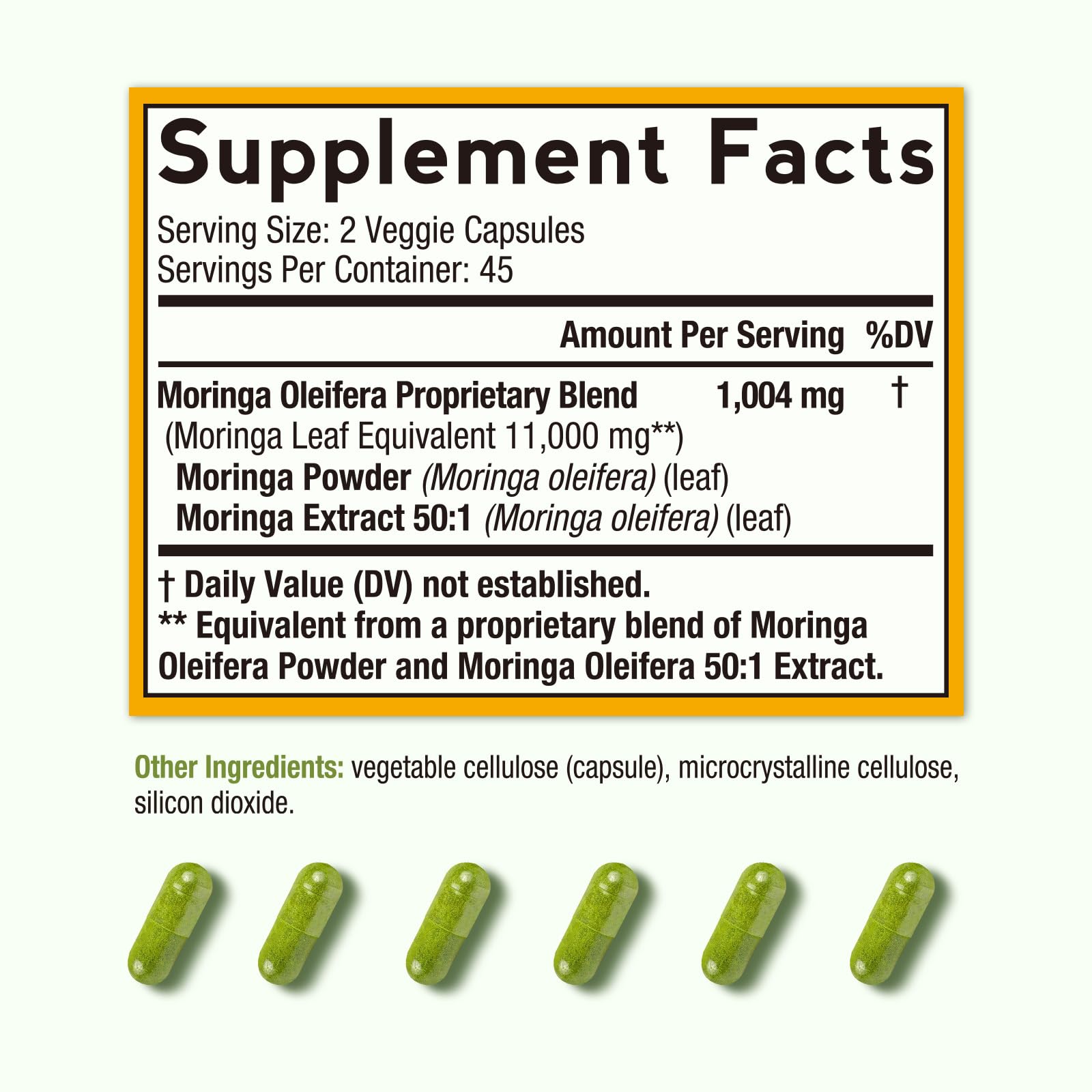 Doctor's Recipes Moringa capsules offer convenient daily nutrition without caffeine