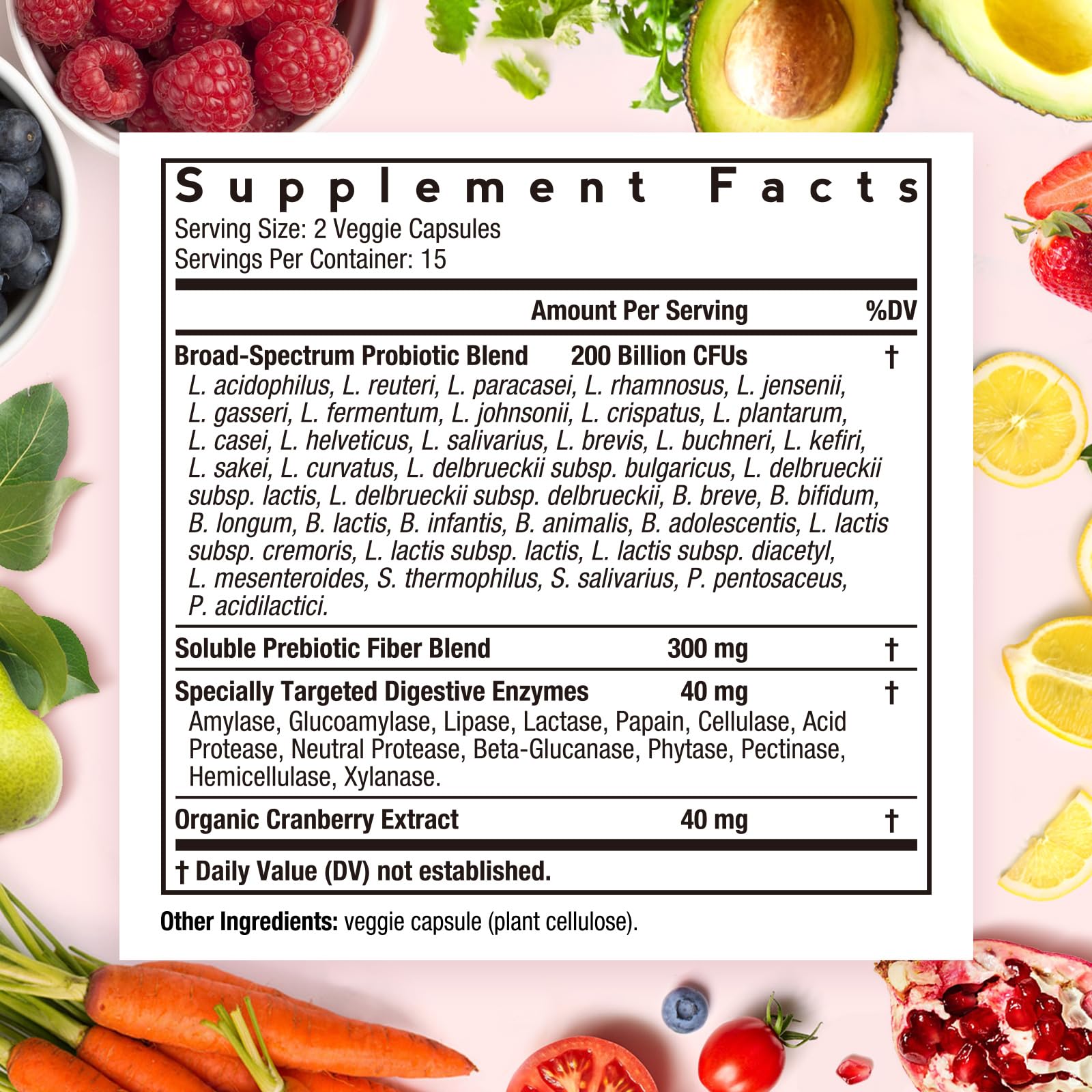 Doctor's Recipes Probiotics for Women capsules side view emphasizes convenient daily dose