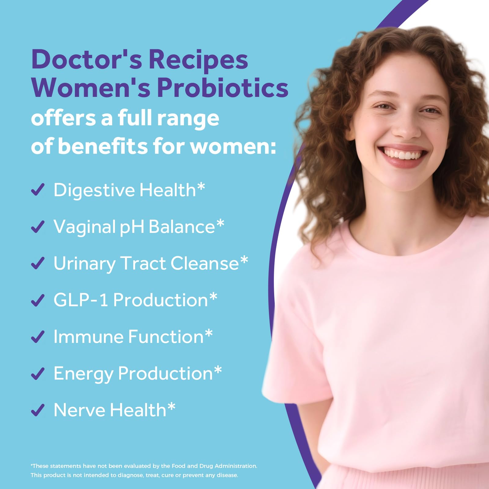 Doctor's Recipes Probiotics label close-up emphasizes 60B CFU and Akkermansia inclusion.