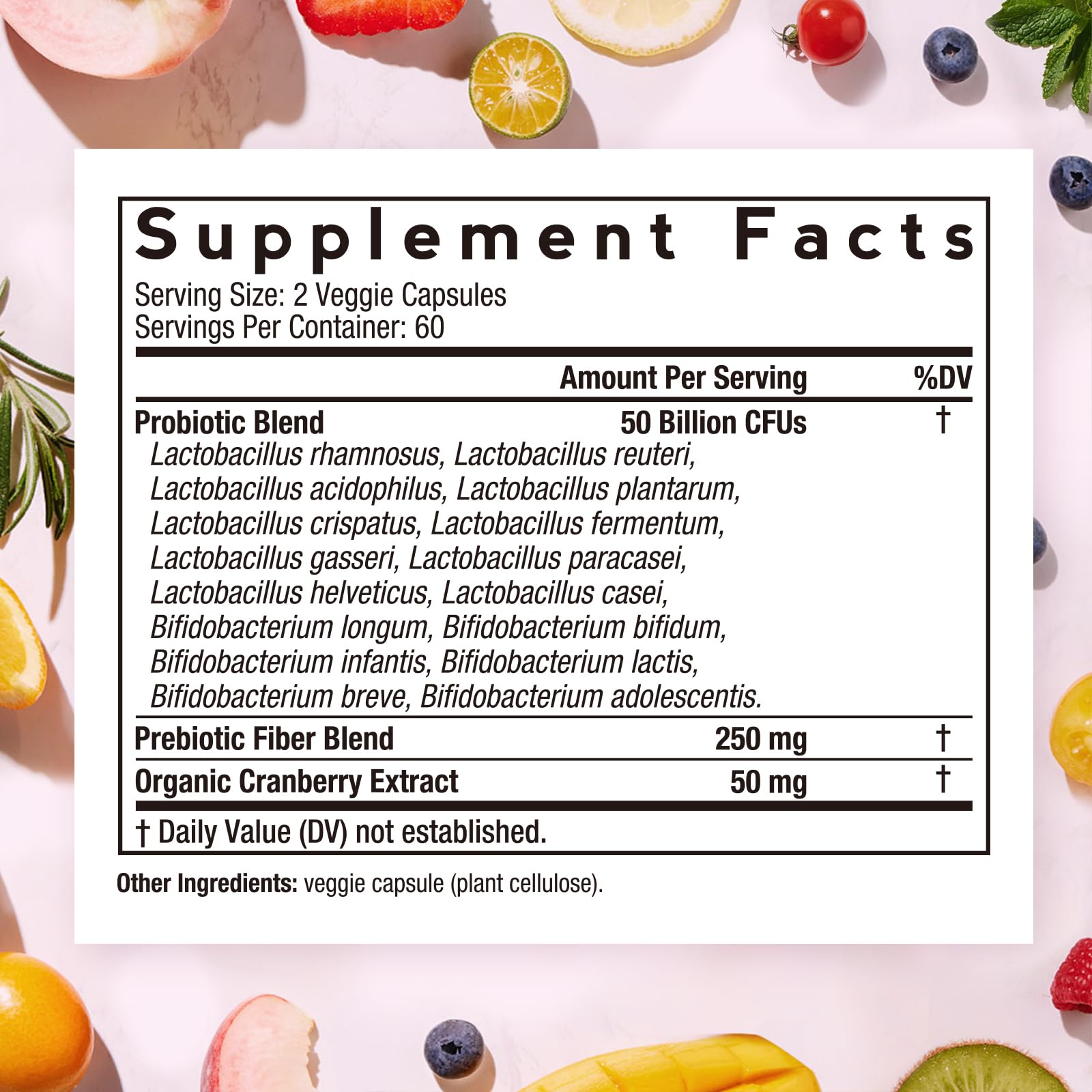 Doctor's Recipes Women's Probiotic capsules for easy daily use