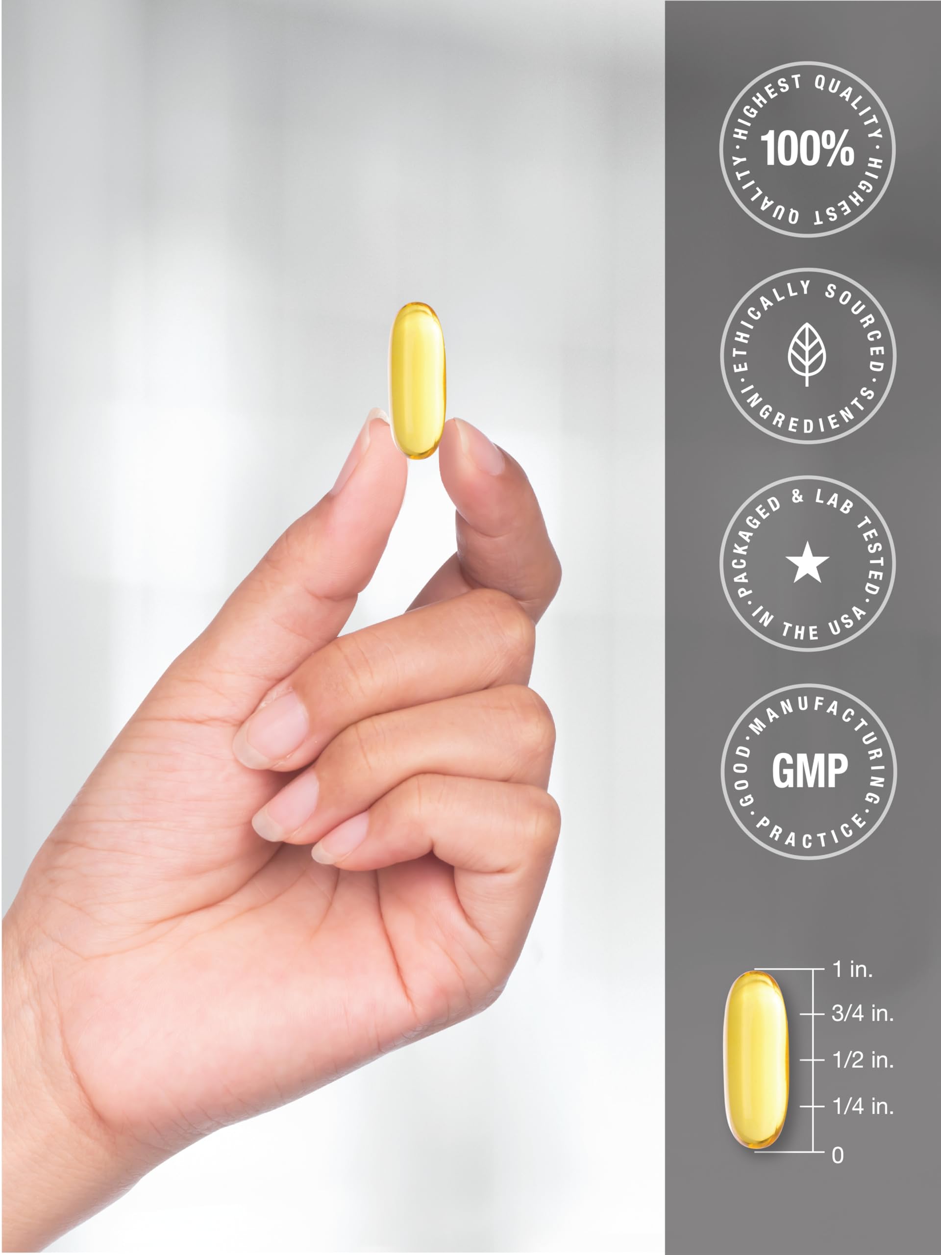 Lifestyle shot of using Doctor's Way fish oil in daily routine.