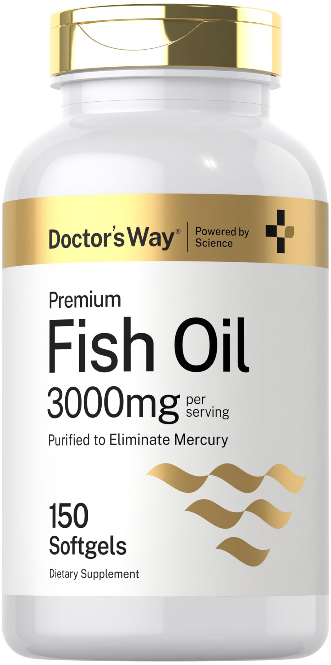 Doctor's Way Fish Oil 3000mg bottle for daily omega-3 support.