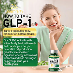 doemfarty GLP-1 capsules close-up emphasizing easy daily intake
