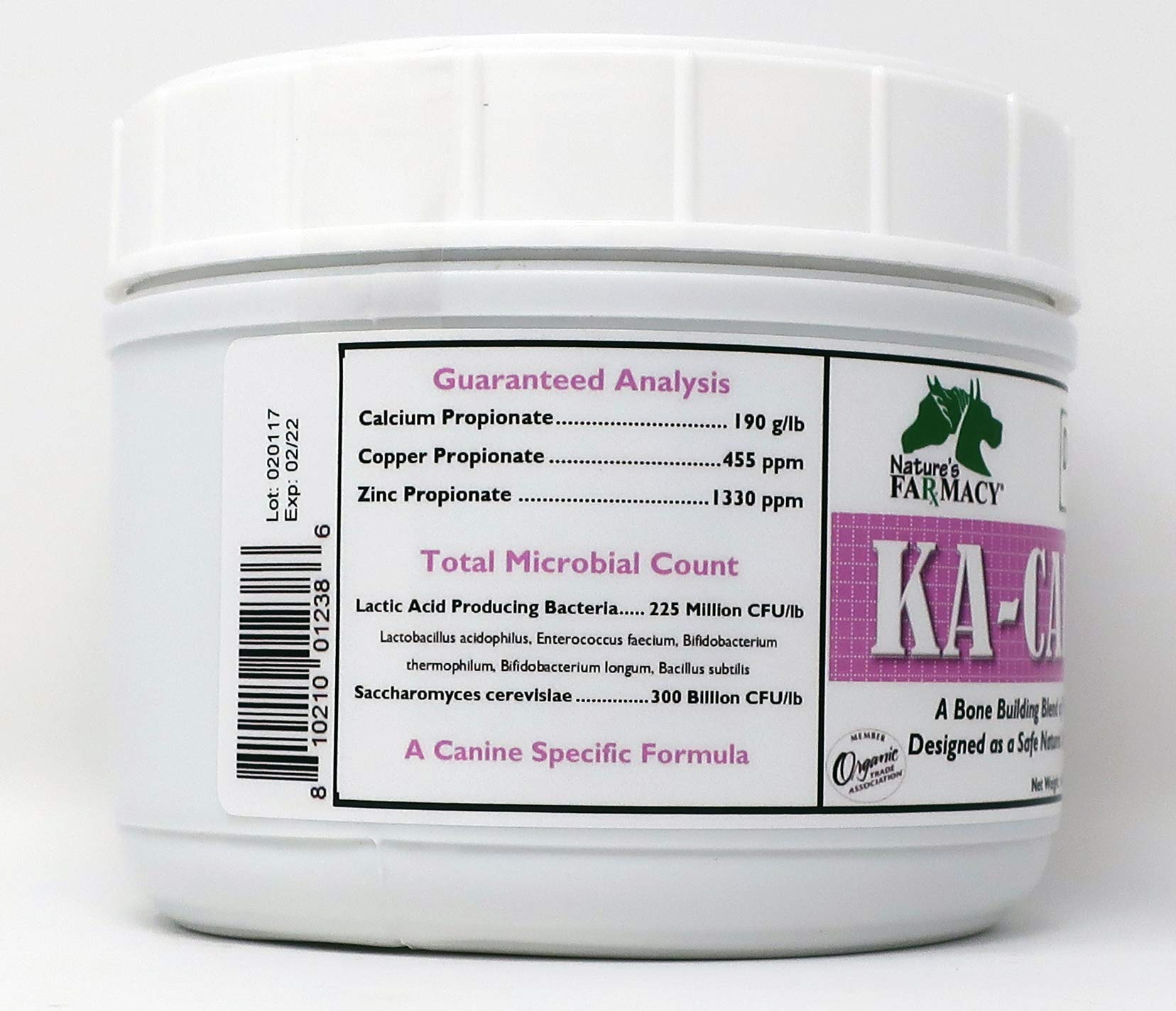 Dogzymes KA Calcium scoop measure—precise portioning for homemade dog diets.