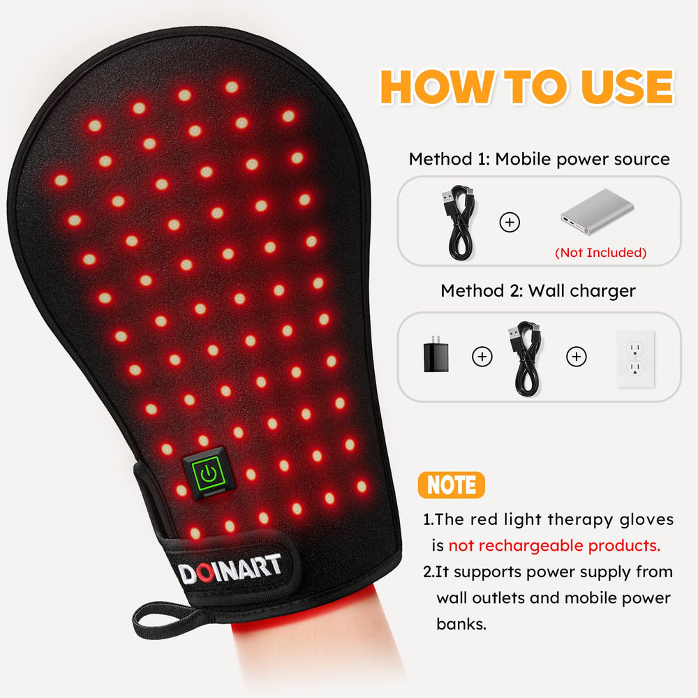Doinart red light hand glove gift packaging signals thoughtful wellness gift