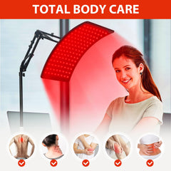 Doinart red light therapy panel angled setup adapts to different body zones