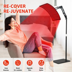 Doinart red light therapy panel curved surface enabling focused skin care sessions