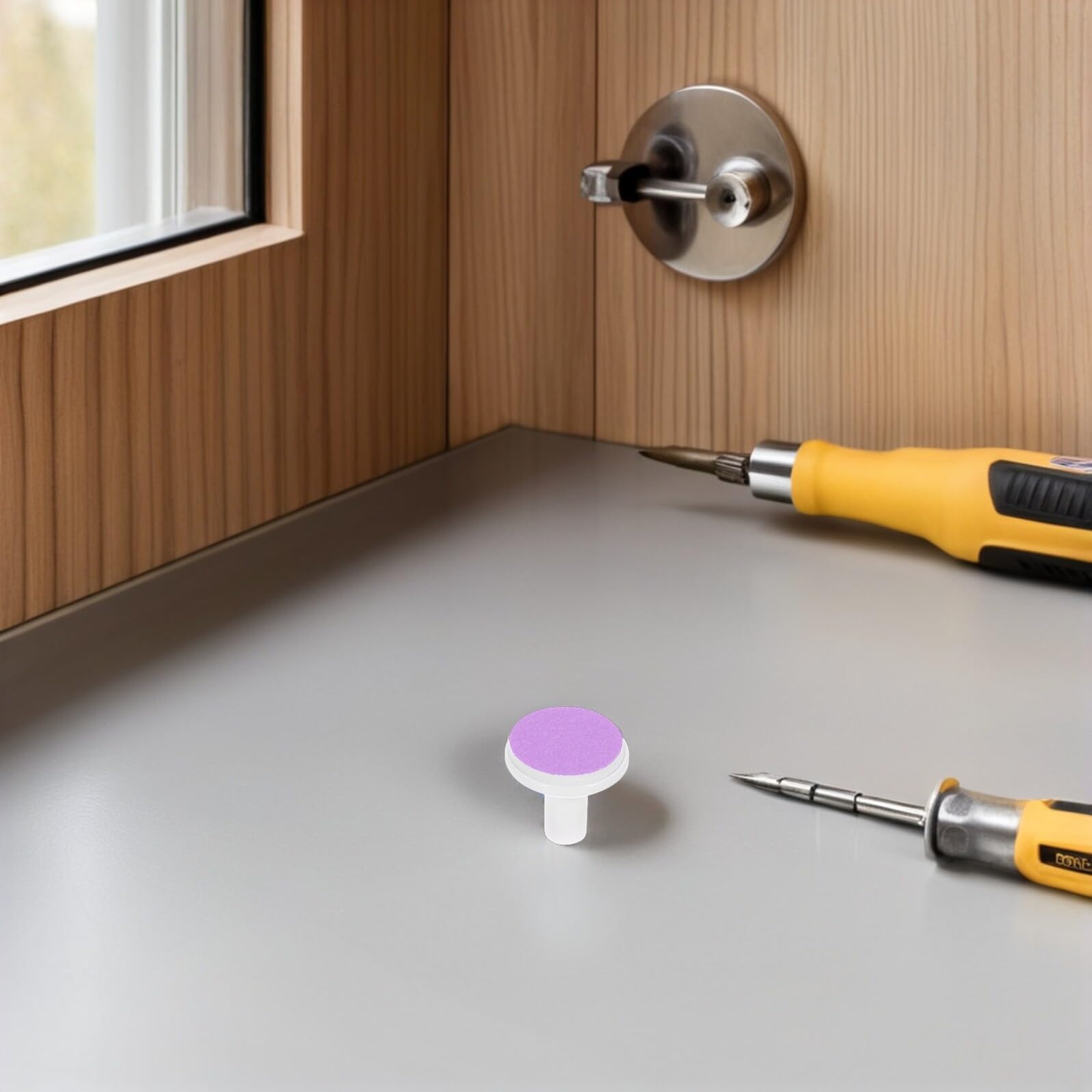 DOITOOL compact nail heads close-up illustrating simple installation for parents.