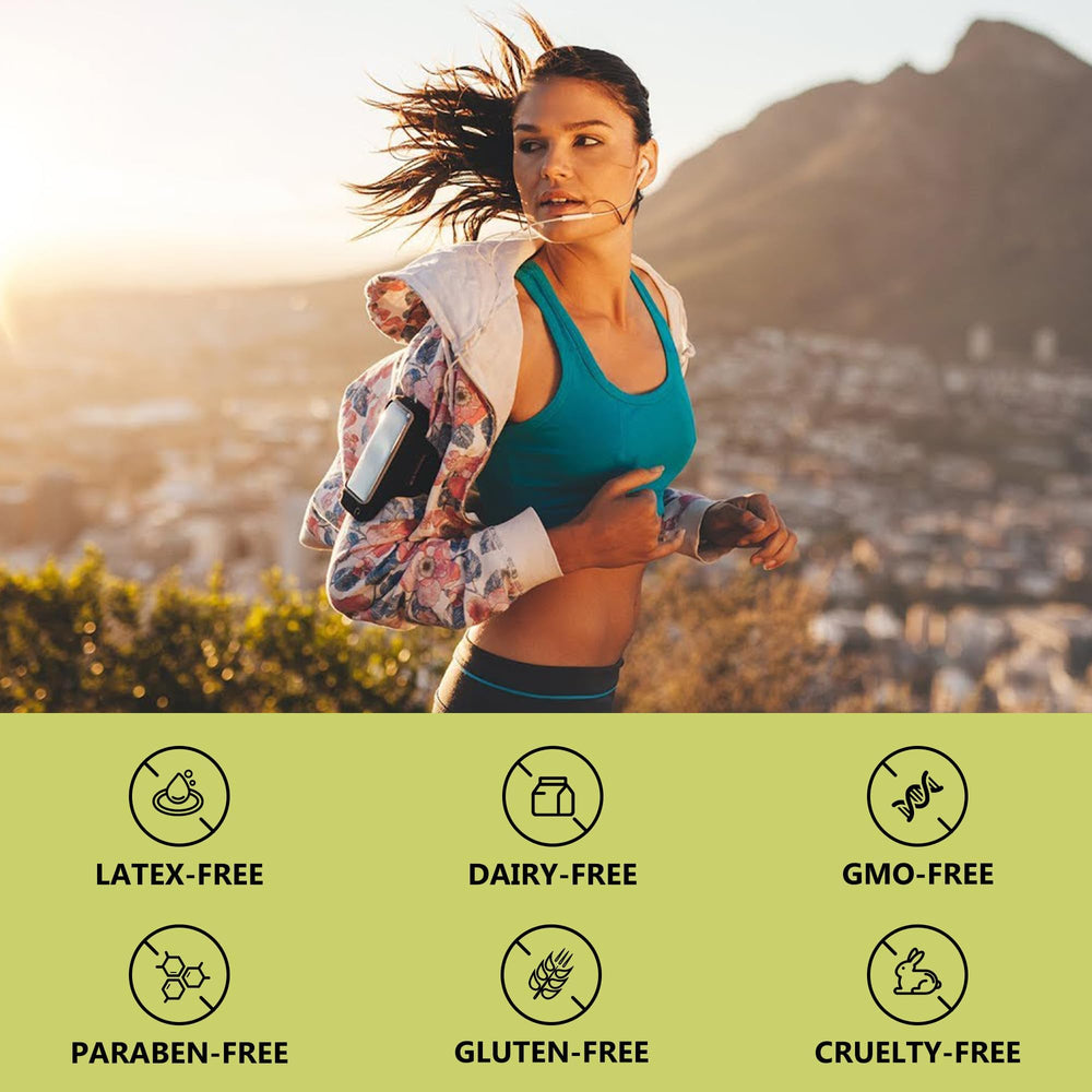 Domisport NAD Patches on skin during activity for versatile wellness potential.