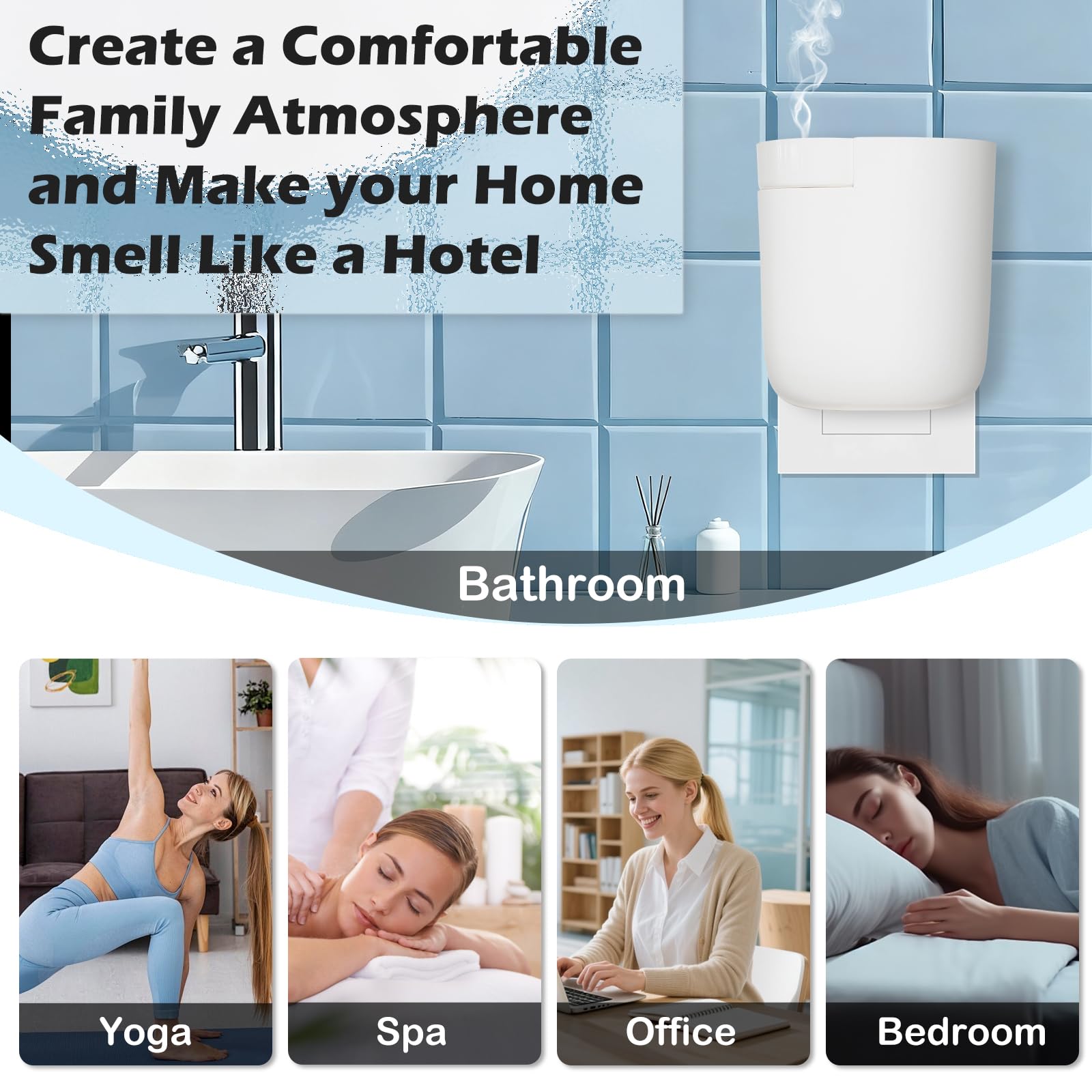 Dongzhen app-controlled diffuser enables remote scent customization from anywhere.