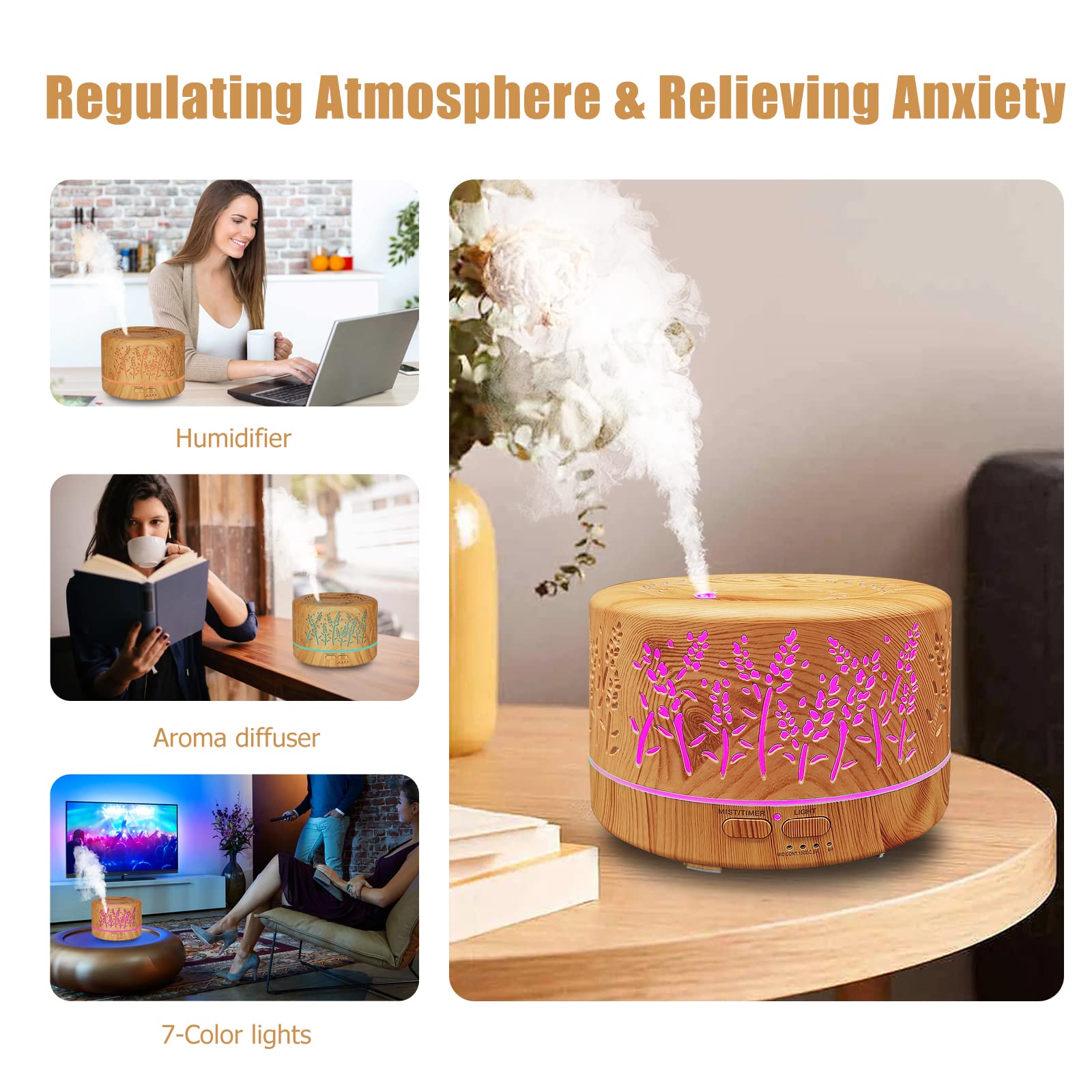 Dongzhen waterless auto-off diffuser for safe use.