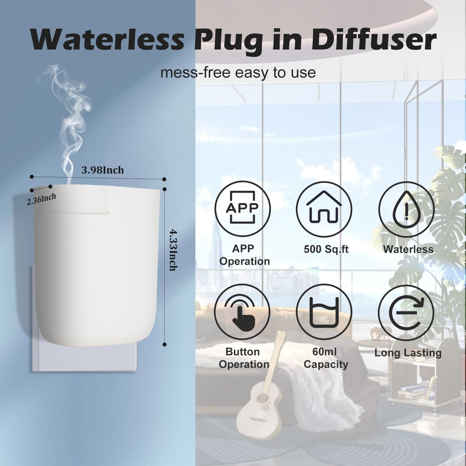 Dongzhen diffuser operates quietly, adding hotel-like ambiance to spaces.