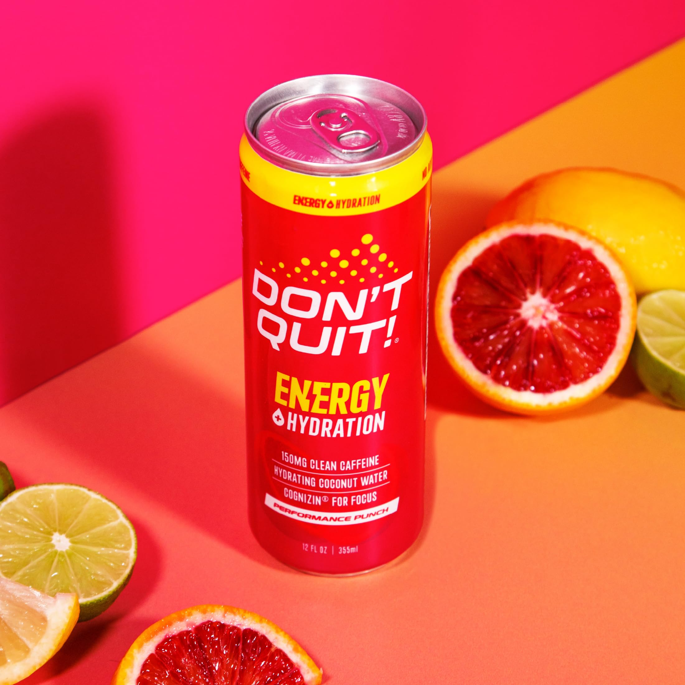 DON’T Quit energy drink can cooling for workouts and quick energy boosts.