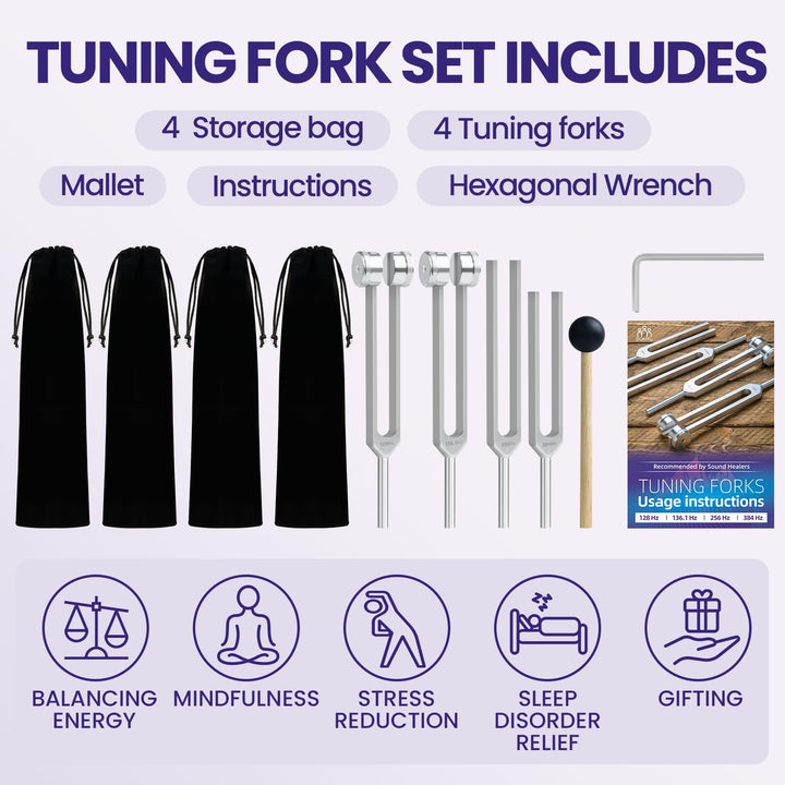 DONYU tuning fork 136.1 Hz for relaxation and mindful breathing.