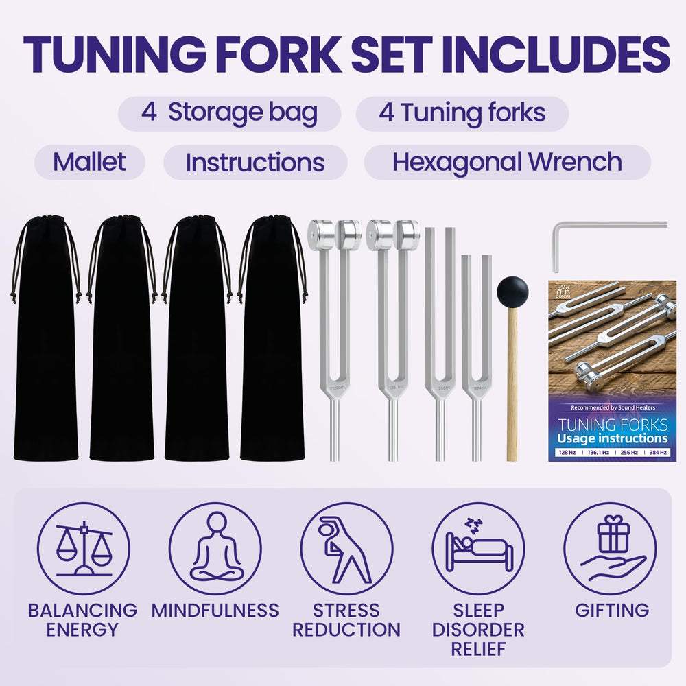 DONYU tuning fork 136.1 Hz for relaxation and mindful breathing.