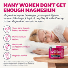DOODLE HOG Magnesium Cream being massaged into skin to ease tense muscles.