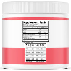 DORADO NUTRITION collagen and BCAA powder tub highlights joint support and amino acids.