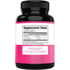 DORADO NUTRITION bottle back with per serving details and ratio