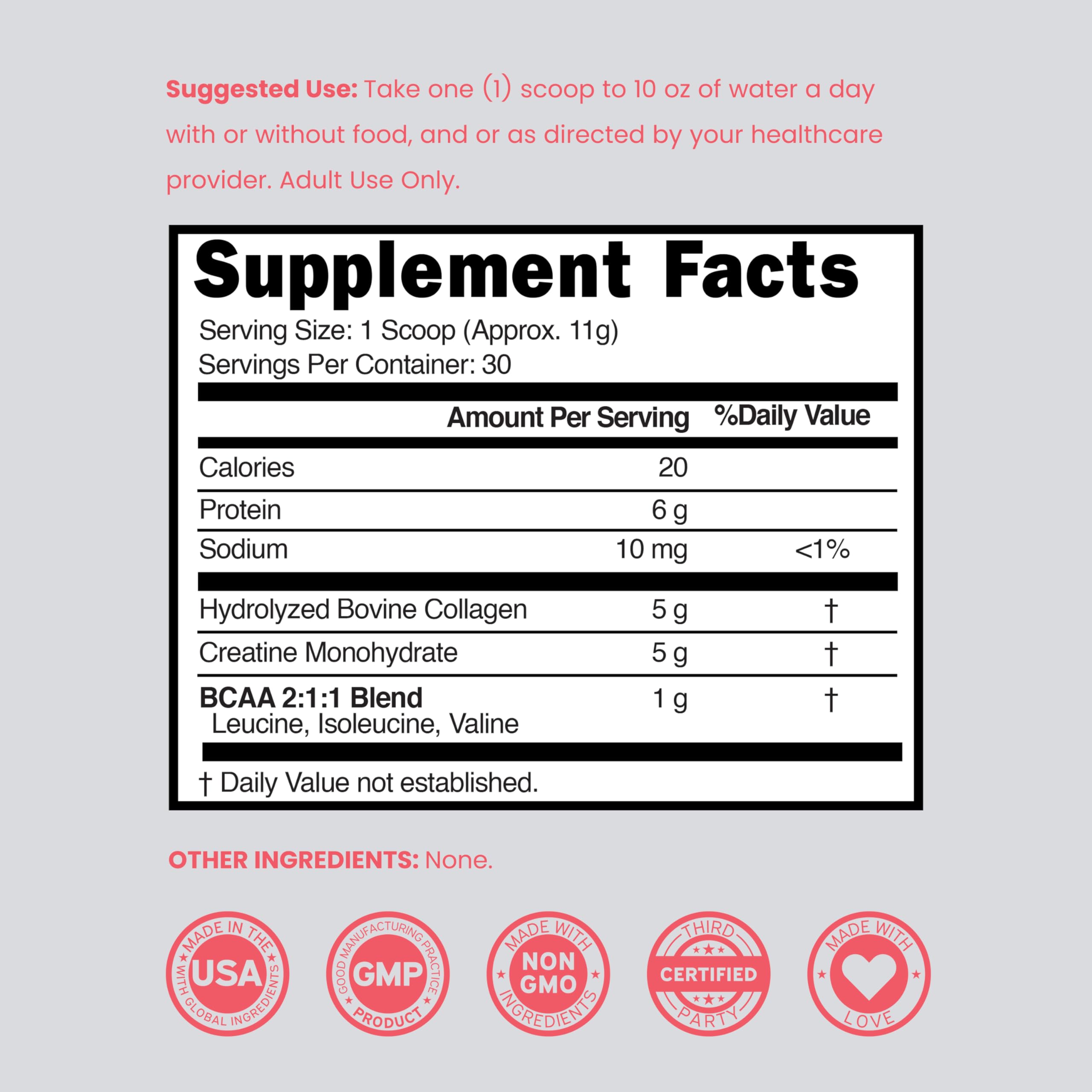 DORADO NUTRITION non GMO gluten free badge confirms allergen-friendly formulation.
