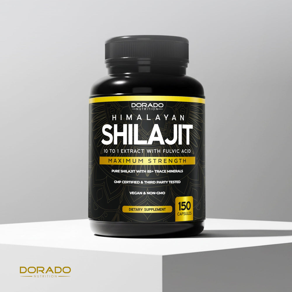 Dorado Nutrition Shilajit capsules vegan, non-GMO and third-party tested
