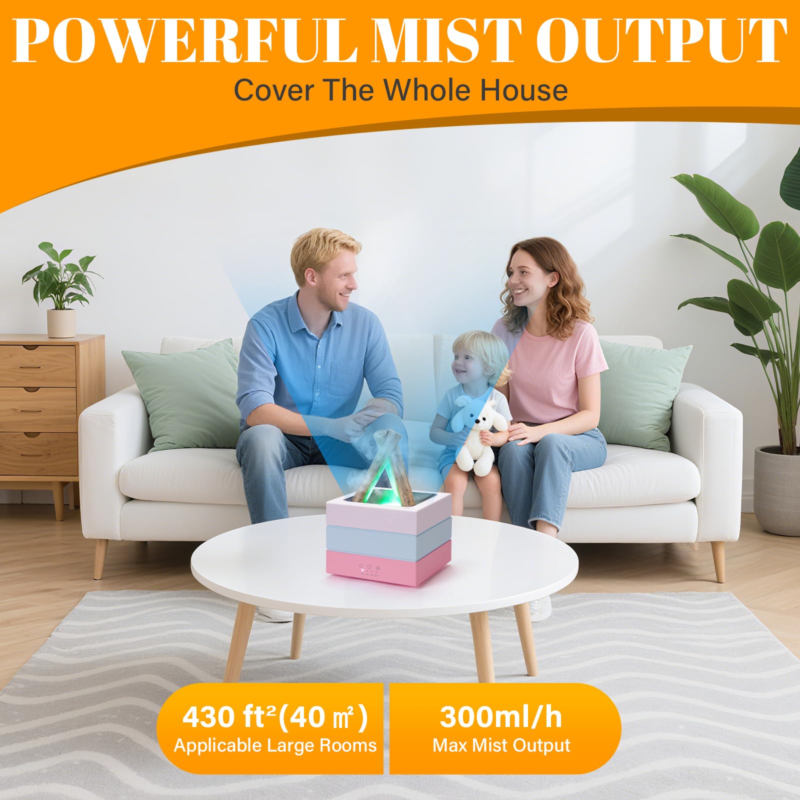 DoReFaSol ultra-quiet diffuser with auto shut-off for safety.