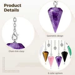 DORMIYA crystal pendulum white crystal purifies space and enhances focus