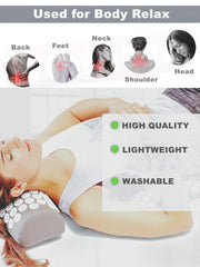 DoroSun acupressure pillow rear zipper for easy cleaning