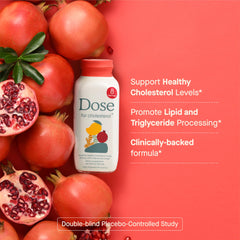 DOSE bottle label clear information emphasizing zero sugar and non-GMO ingredients