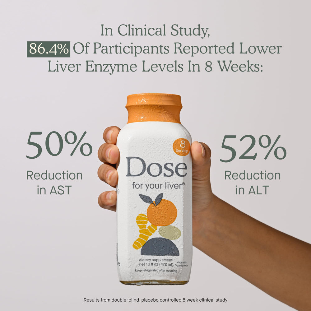 Bottle pour demonstrates convenient 2oz serving for daily shots.