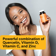 Dose + Remedy immunity capsules close up for easy daily supplementation