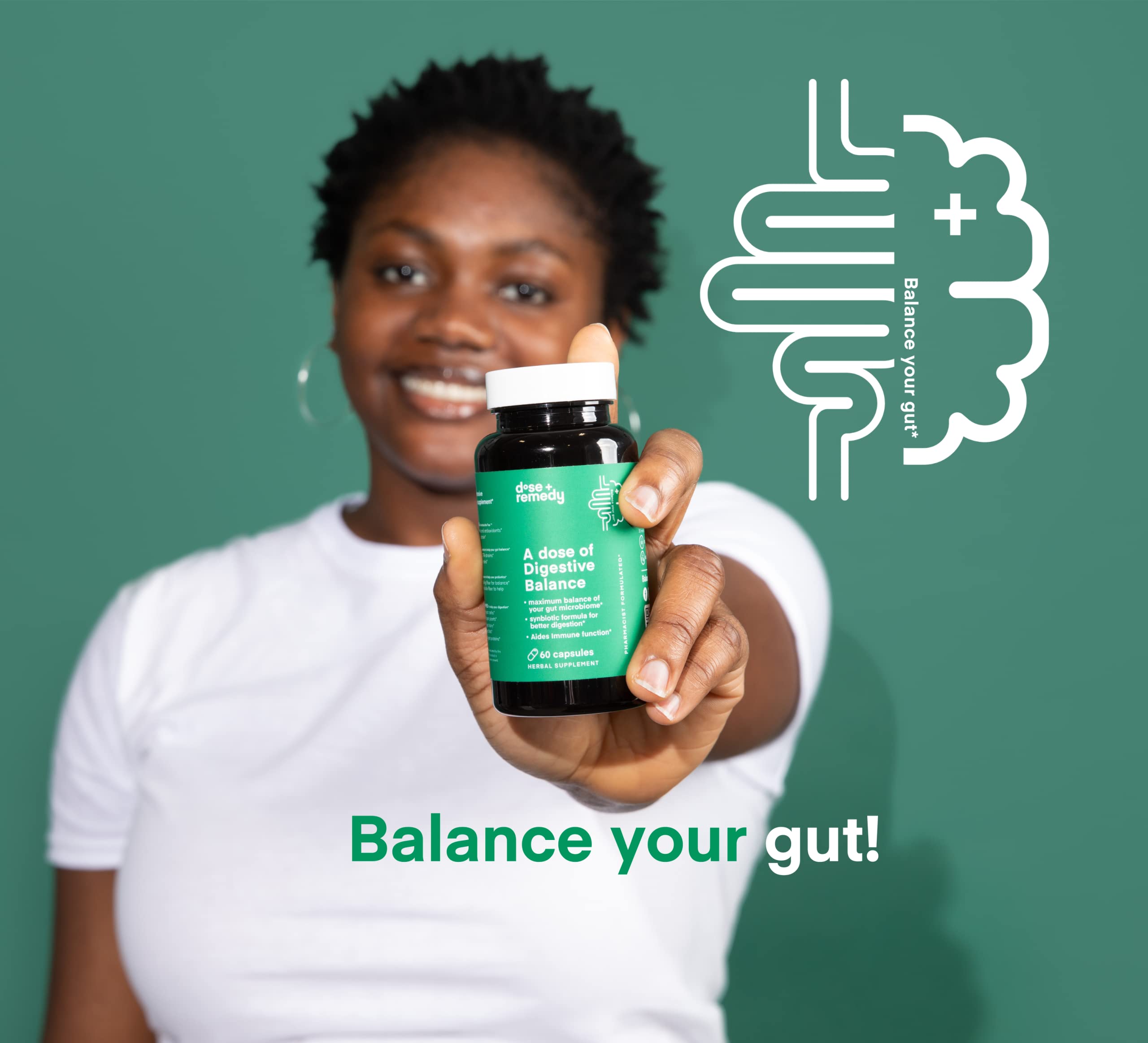 Dose + Remedy pharmacist-formulated Atlanta production claim in bottle.