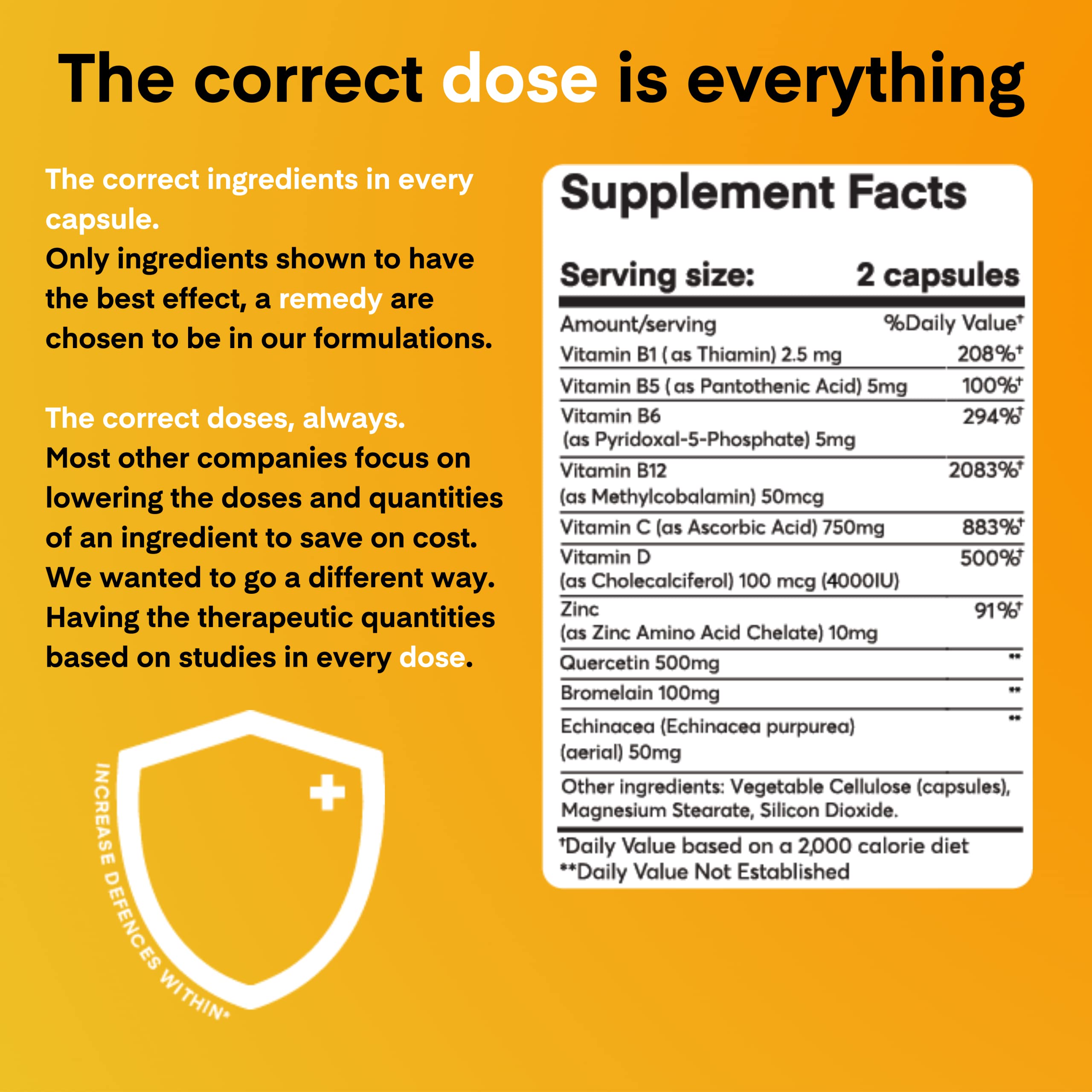 Dose + Remedy pharmacist formulated pack conveys reliable immune support