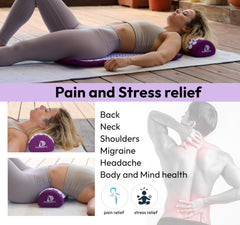 DoSensePro acupressure pillow purple support for neck comfort.