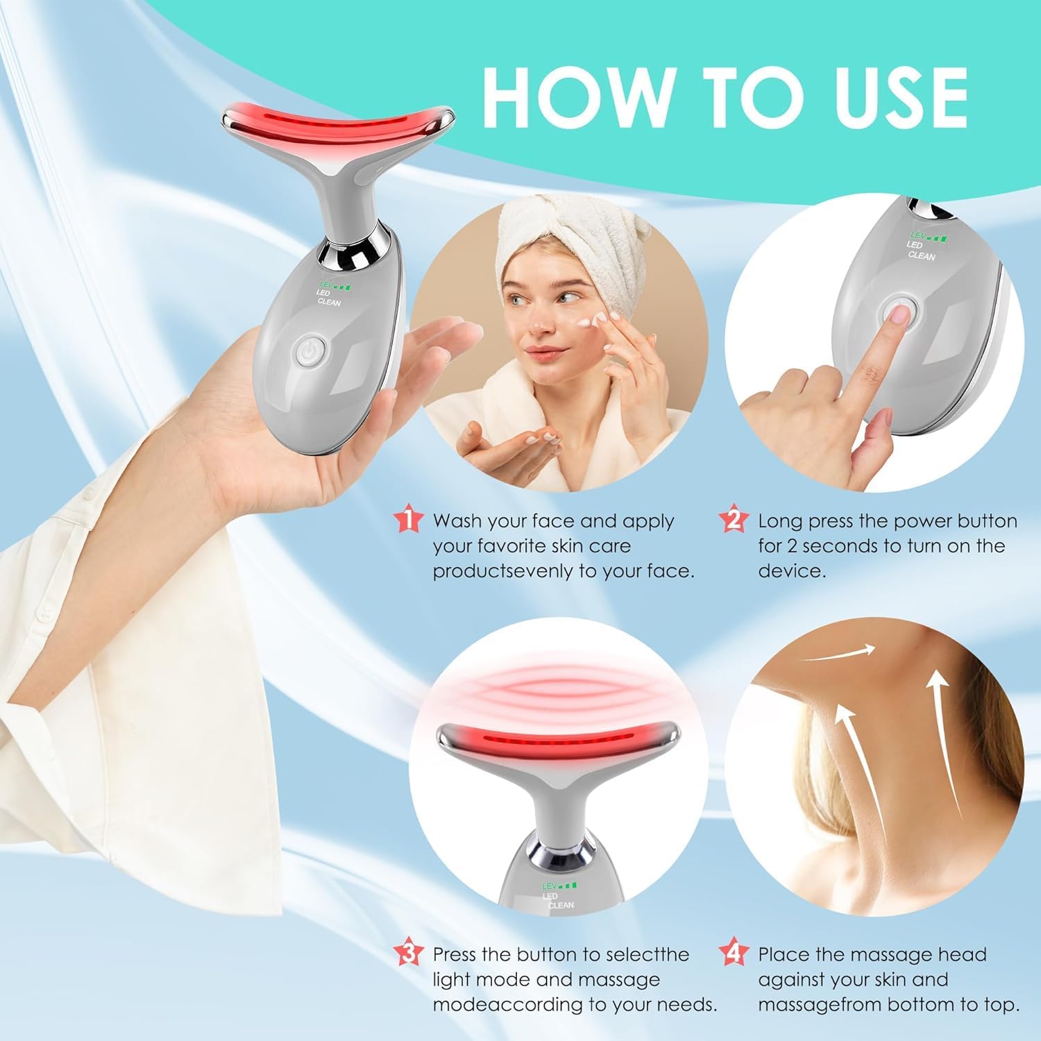 Doset rechargeable-compact massager is ideal for travel and on-the-go routines.