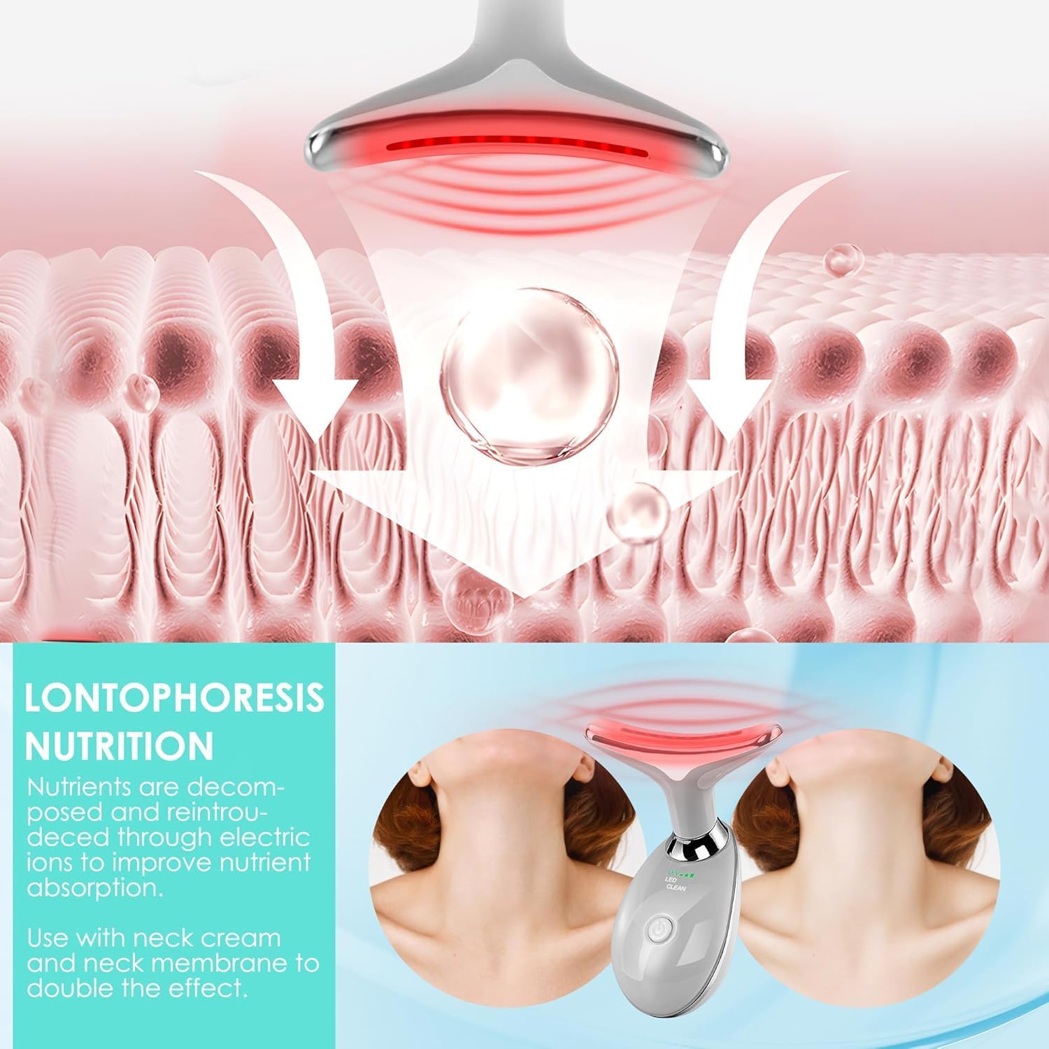 Doset facial massager features women-friendly design for easy daily use.