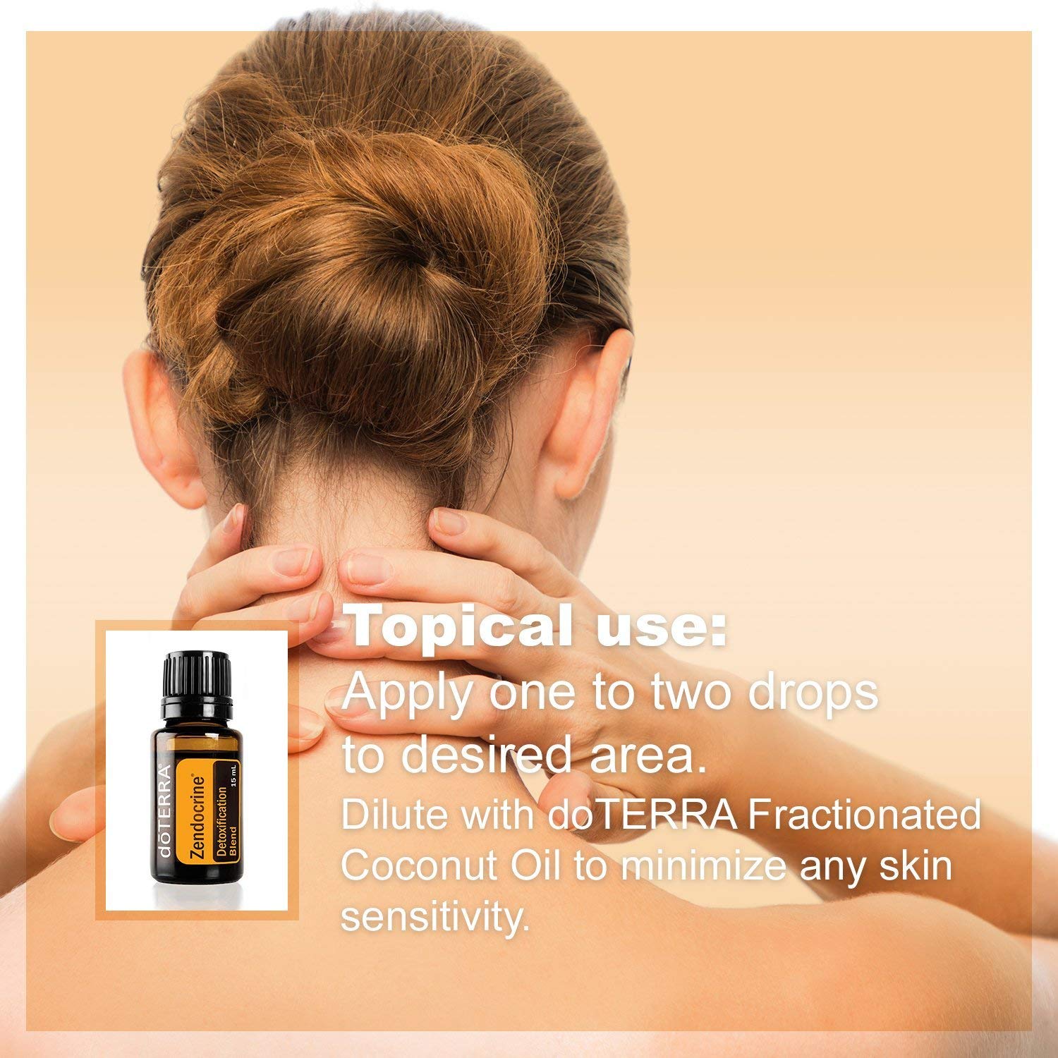 doTERRA 15ml detoxifying oil close-up on the bottle, conveying premium formulation