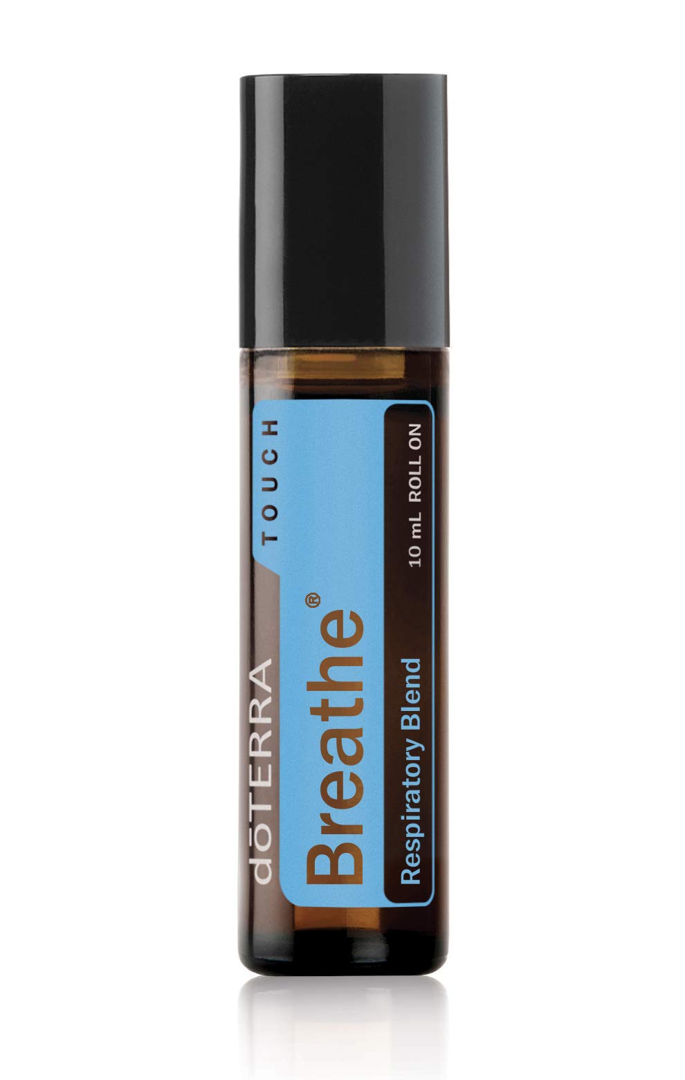 doTERRA Breathe Touch roller application demonstrating on-the-go soothing aroma.