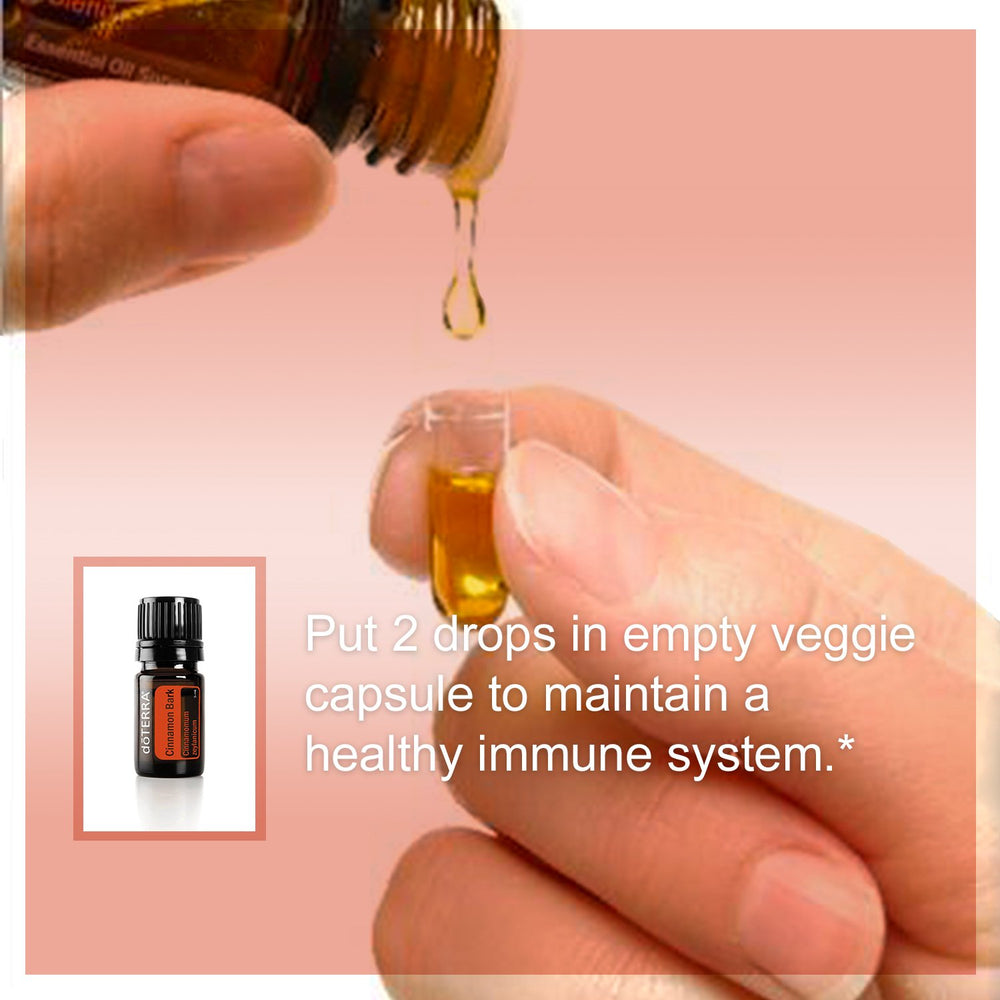 doTERRA Cinnamon Essential Oil kitchen use adding warm spice to recipes and beverages.