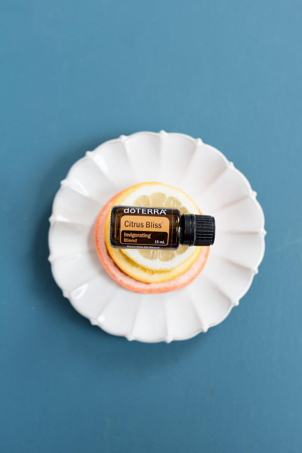 doTERRA Citrus Bliss essential oil-drop showcases a refreshing aroma for a vibrant mood.