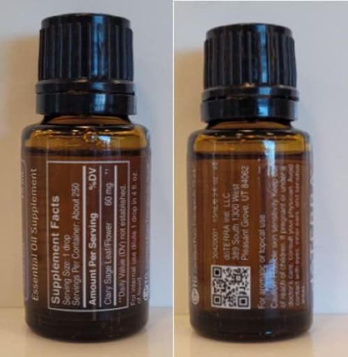 doTERRA Clary Sage 15 ml bottle for everyday use.